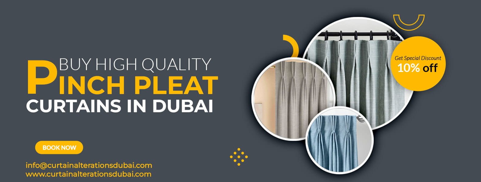 Pinch Pleat Curtains Dubai
