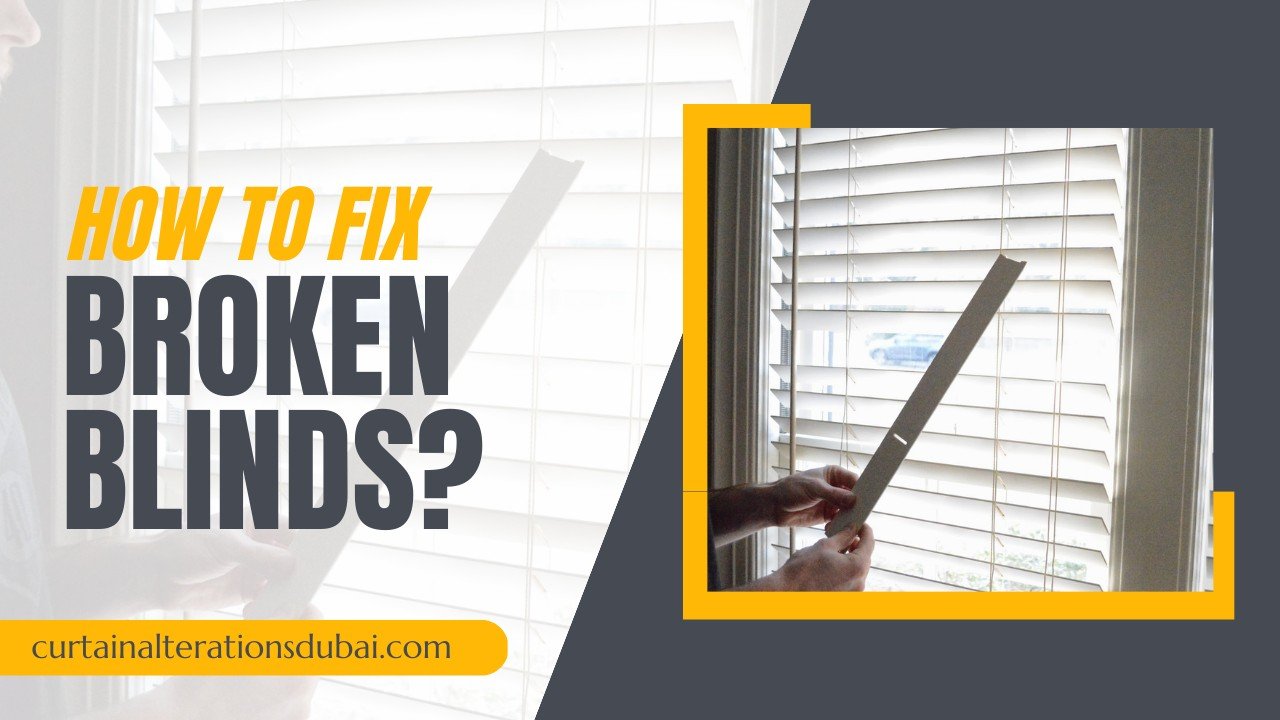 how to fix broken blinds