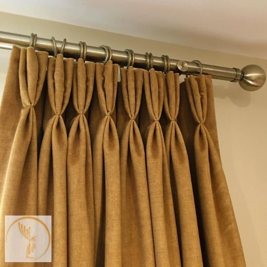 tripple pinch fold curtains
